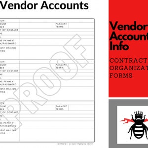 Business-Vendor Account Organizer