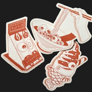 Eyeball Clear Stickers | Japanese Food Stickers