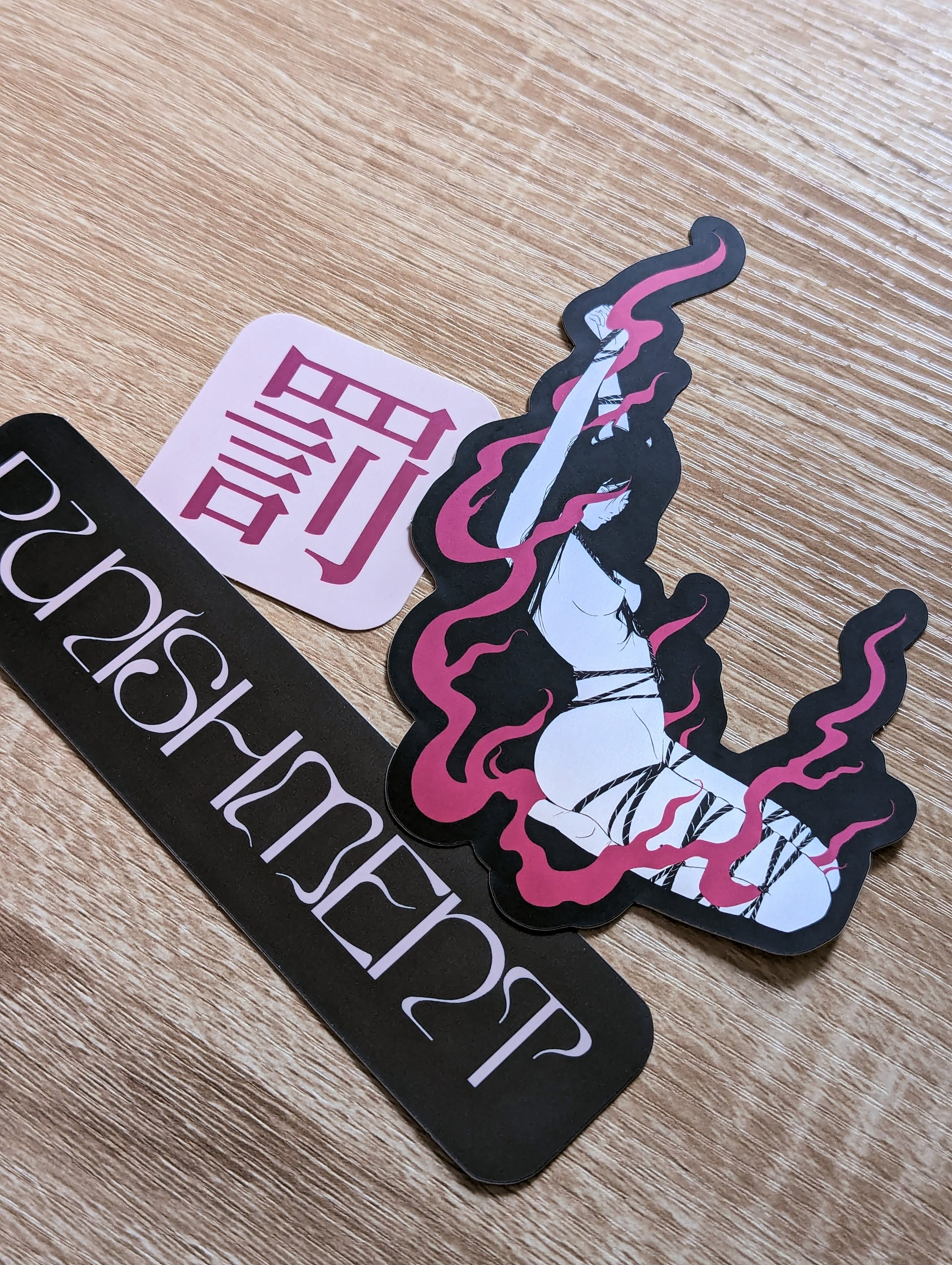 PUNISHMENT Sticker Pack | Iridescent Stickers