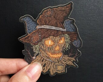 Halloween Scary Scarecrow Sticker (2.7'')