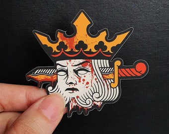 Decapitated King Sticker (2.8'')