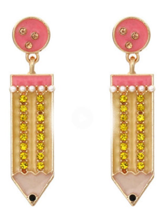 Pencil Earrings Etsy