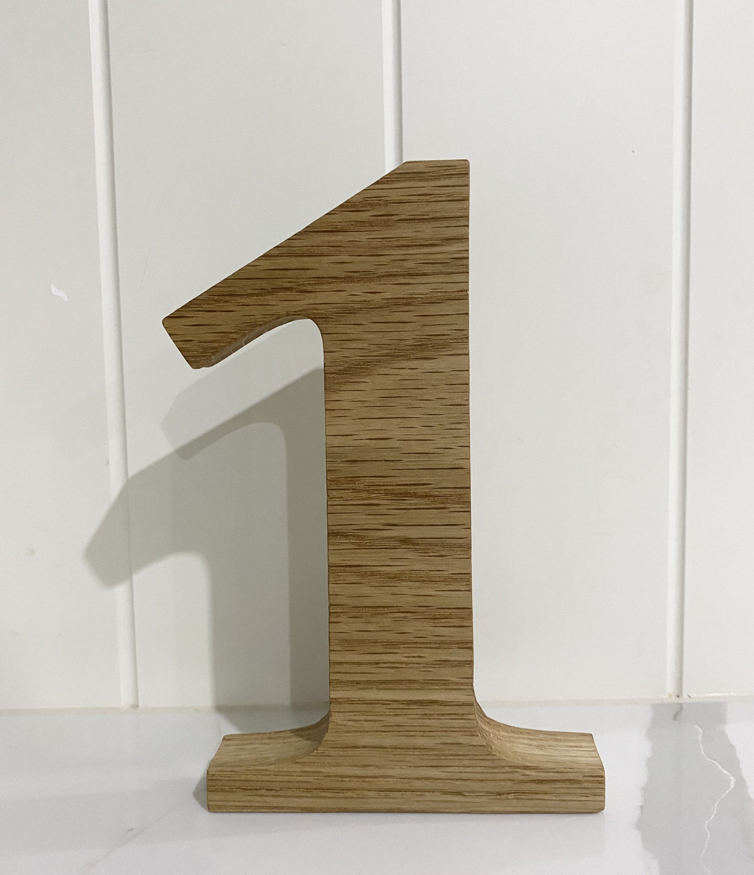 Chunky Wooden Numbers Solid Oak Numbers Freestanding Etsy