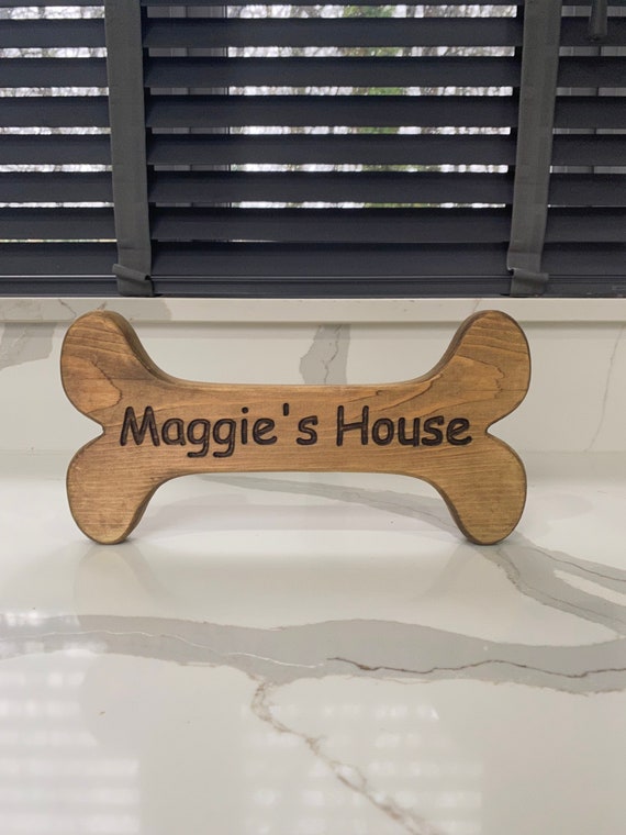 Wooden Personalised Dog Bone Dog Bone With Name Wooden Dog Bone Bone Plaque Dogs Name Decoration Dogs Name Plaque Engraved Dog Bone Etsy Ireland