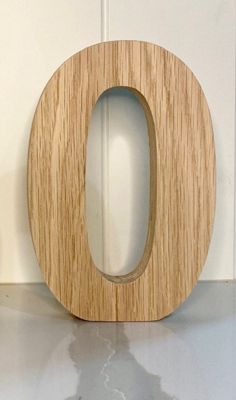 Chunky Wooden Numbers Solid Oak Numbers Freestanding Etsy