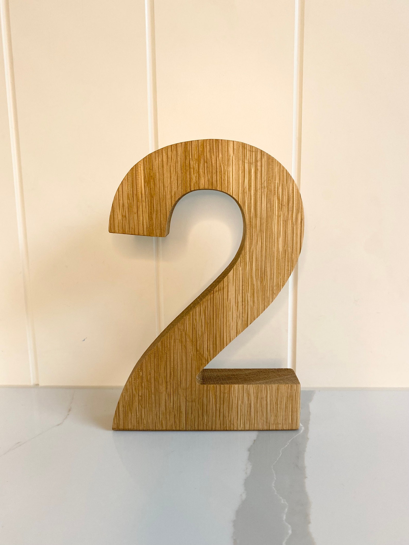 Chunky Wooden Numbers Solid Oak Numbers Freestanding Etsy