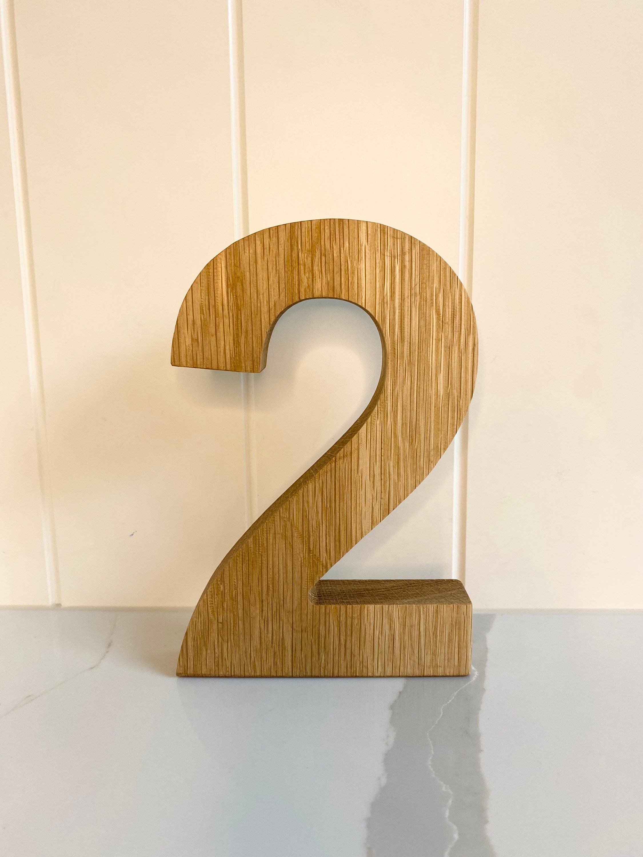 Chunky Wood Block Numbers, Unfinished Wood Numbers, 2 3/4 Tall X 2