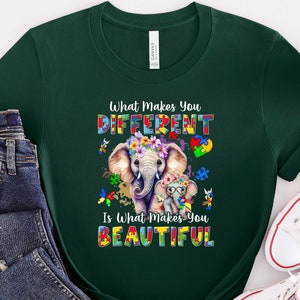 What Makes You Different Is What Makes You Beautiful Shirt, Teacher Shirt, Autism Month Shirt, Neurodiversity Shirt, Autism Awareness Shirt