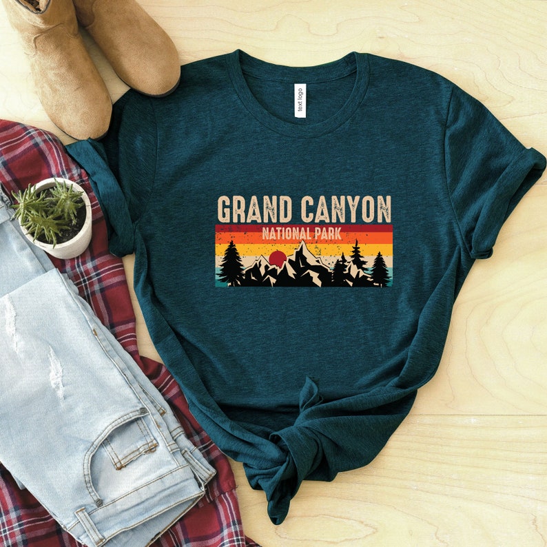 Grand Canyon National Park Shirt, Arizona Shirt, Camper Gift, Retro Shirt, Camp Shirt, Hiker Shirt, RV Shirt, Camping Shirt, Travel Shirt image 2