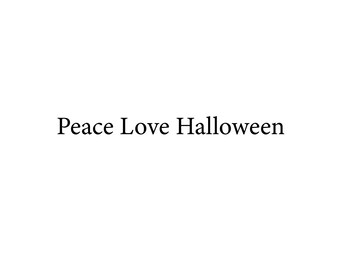 Peace Love Halloween svg