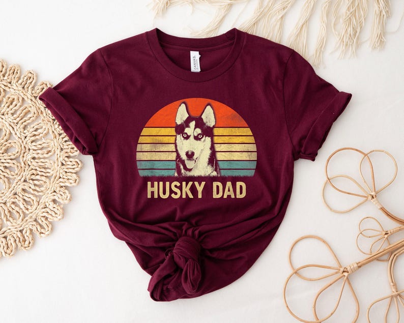 Husky Dad Shirt, Dog Dad Shirt, Dog Owner Shirt, Dog Lover Shirt, Funny Dog Shirt, Gift For Him, Dog Shirt, Gift For Dog Lover image 1