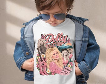 Dolly Parton Kids Vintage Country Graphic Tee | Smoky Mountain | Youth, Unisex, Toddler, Gift