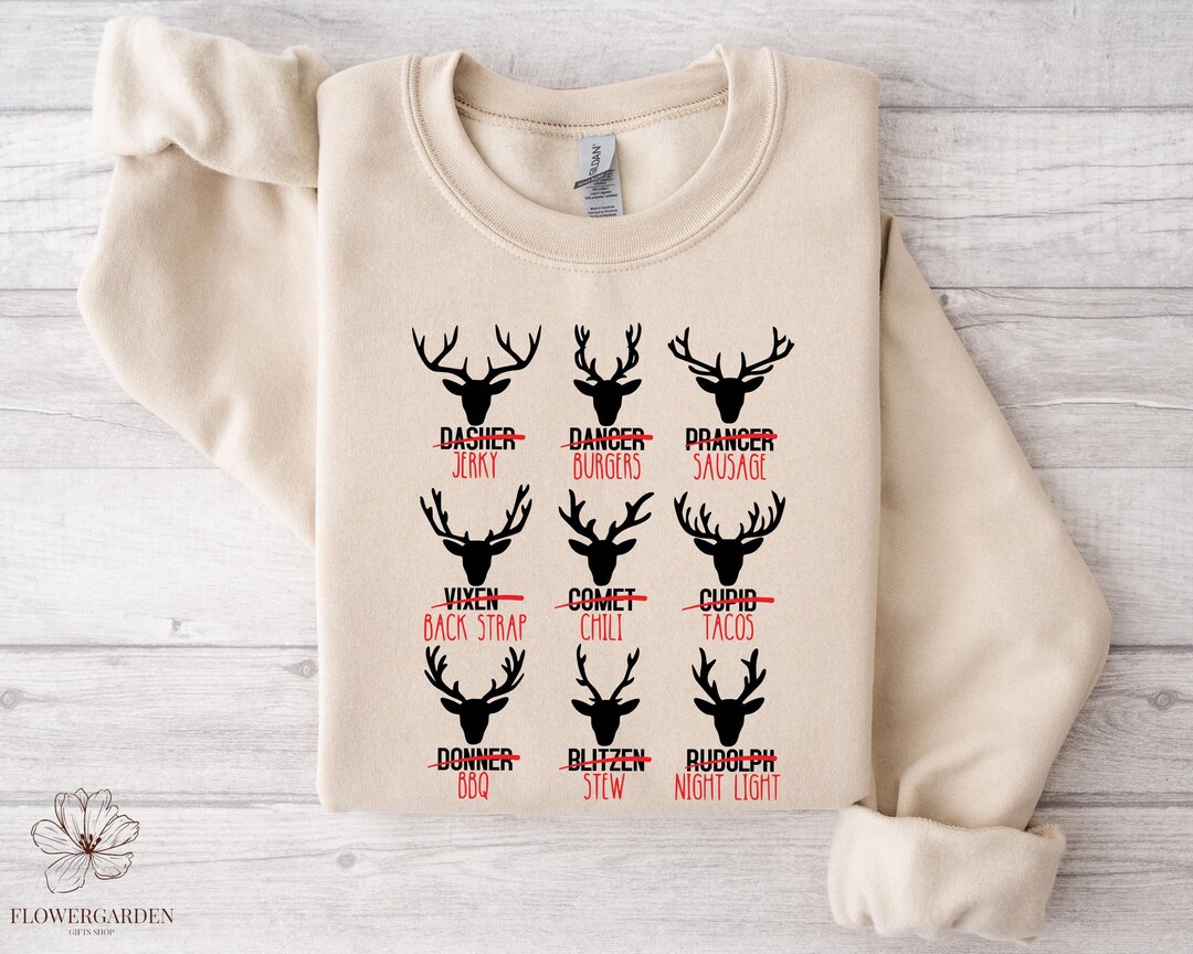thumbnail image 2 of Hunter Wfe Sweatshrt He's Huntng Sweater Huntng Season Crewneck 2 of 9