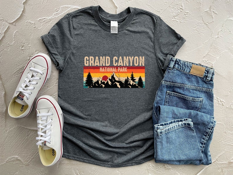 Grand Canyon National Park Shirt, Arizona Shirt, Camper Gift, Retro Shirt, Camp Shirt, Hiker Shirt, RV Shirt, Camping Shirt, Travel Shirt image 1