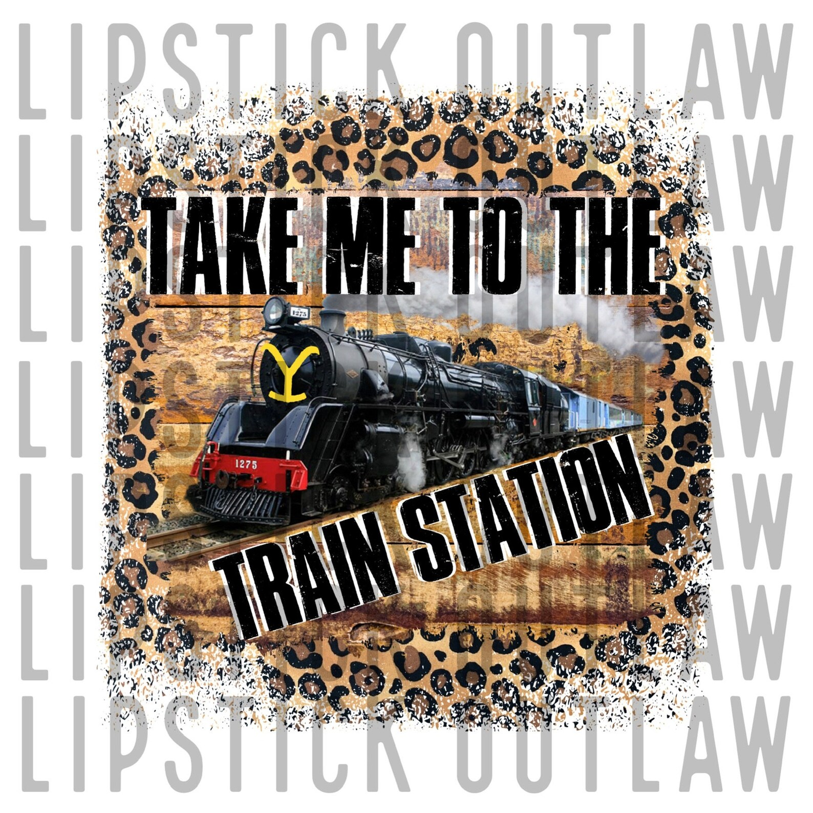 Take me to the train station png Yellowstone digital Etsy