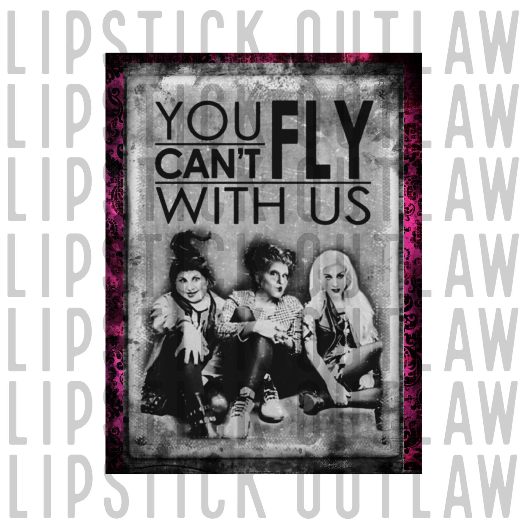 You can't fly with us png hocus pocus png movies png Etsy