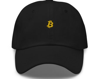 Bitcoin Dad Hat - Minimalist Design, Crypto Cap - FREE SHIPPING