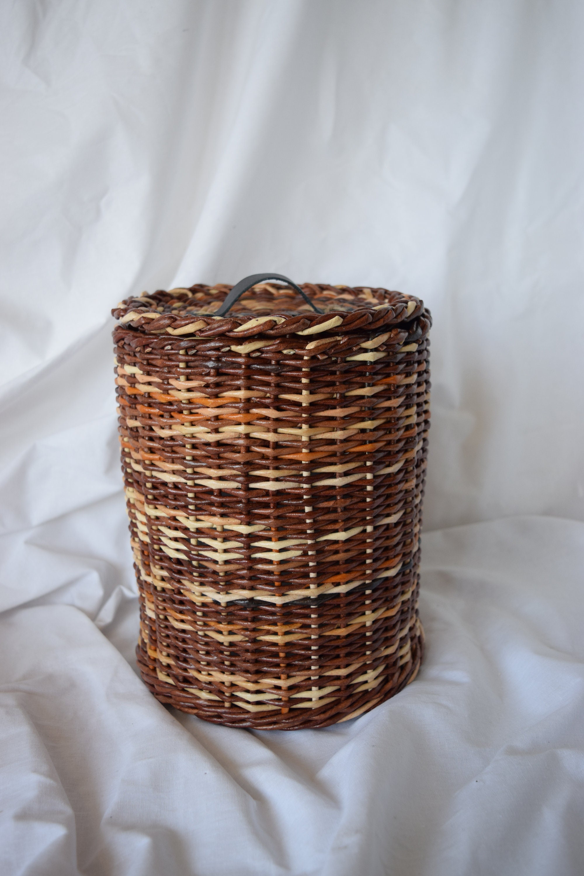 Cesta de almacenamiento de papel higiénico tapado cesta | Etsy