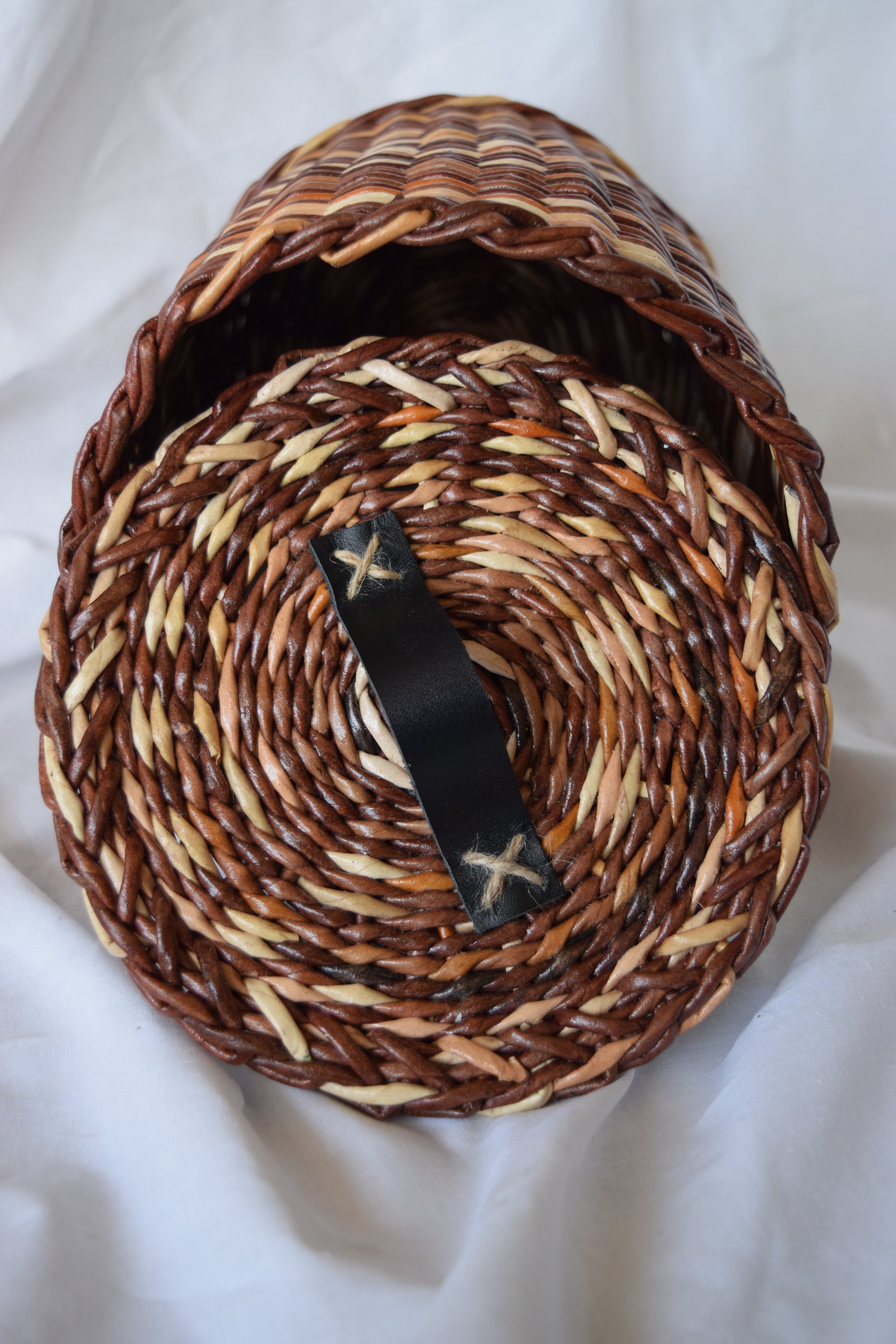 Cesta de almacenamiento de papel higiénico tapado cesta | Etsy