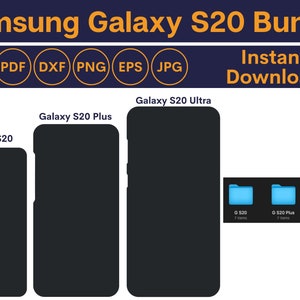 Samsung Galaxy S20 Templates Bundle - Galaxy S20, S20 Plus, S20 Ultra Skin Templates - Galaxy S20 SVG Files Bundle