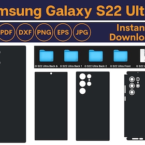 Samsung Galaxy S22 Ultra skin cut template vector, Samsung skin svg cut file, Phone skins, Silhouette, Vinyl File, printable, cricut