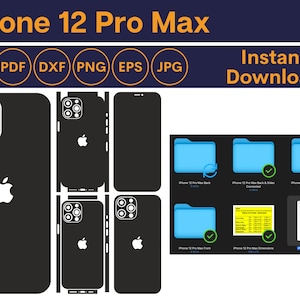 iPhone 12 Pro Max Skin SVG - iPhone 12 Pro Max Skin - iPhone 12 Pro Max Template - iPhone 12 Pro Max Skin Template