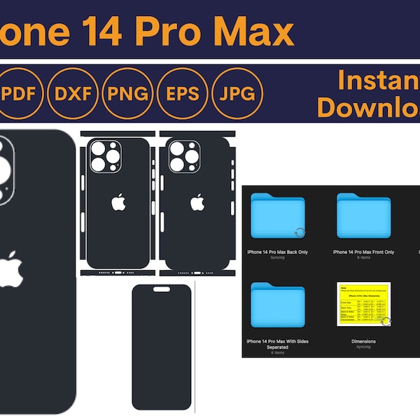 iPhone 14 Pro Max Skin SVG - iPhone 14 Pro Max Skin - iPhone 14 Pro Max Template - iPhone 14 Pro Max Skin Template