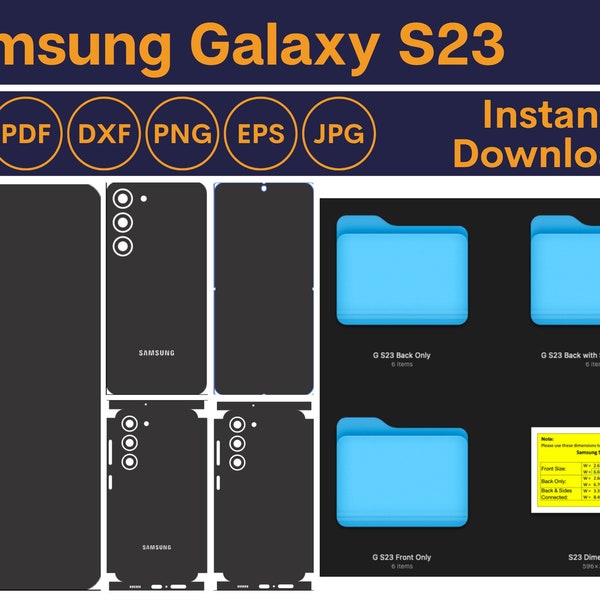 Galaxy S23 Skin SVG - Galaxy S23 Skin - Galaxy S23 Template - Galaxy S23 Skin Template