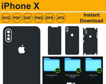 Iphone X Skin Iphone X Template Iphone X Skin Template Etsy