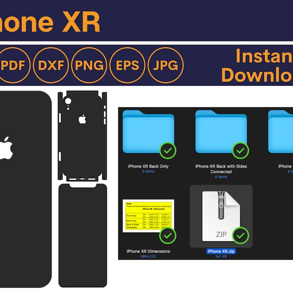 iPhone XR Skin - iPhone XR Template - iPhone Xr Skin Template - iPhone Xr Skin SVG