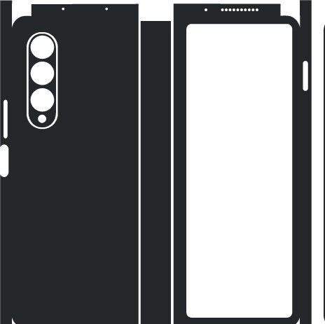 ★DESIGN SKIN★ Galaxy Z Fold 3 Phoenix Air Card Slot Graphi Samsung Galaxy Z Fold 3 Skin Cut Template Vector, Svg Cut