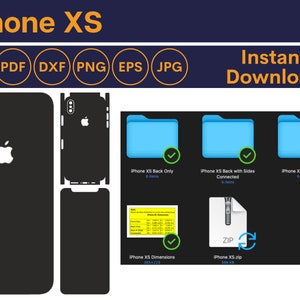 iPhone XS Skin - iPhone XS Template - iPhone Xs Skin Template - iPhone Xs Skin SVG