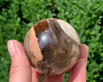 Thousand Layer Garden Quartz Sphere (filled)