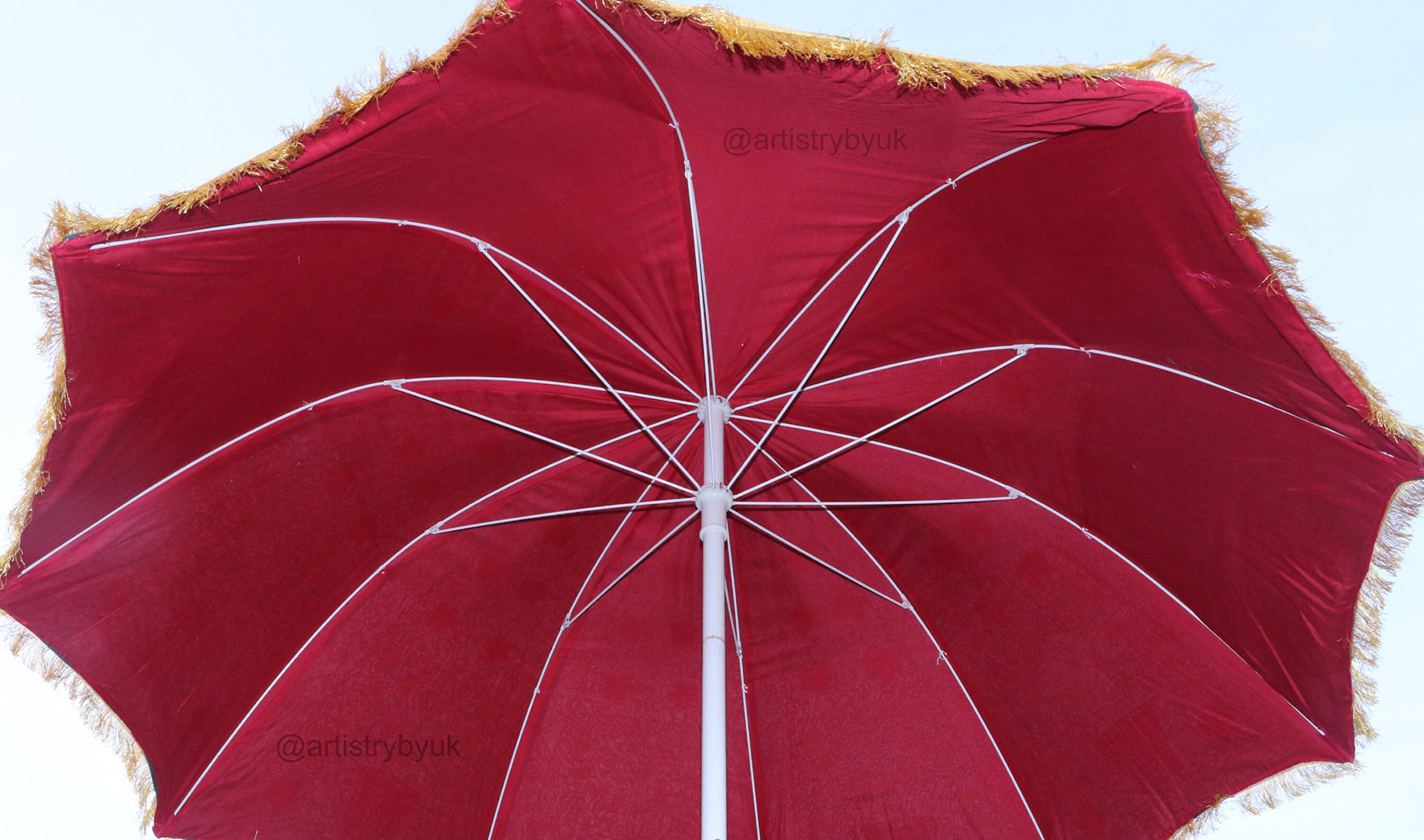 Decorative Big Garden Umbrella Parasol for Outdoor Garden,100 Cotton