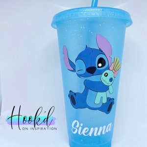 Disney’s Stitch with Teddie inspired 24oz Cold Cup/Tumbler. Can be personalised. Great gift idea.