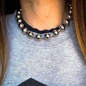 Large Ball Chain Necklace|punk Style|90's Style|y2k Style