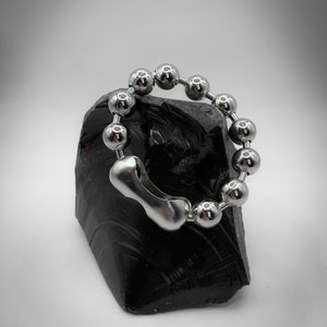 Large Ball Chain Bracelet| Chunky Bracelet| Beaded Punk Bracelet| Unisex| 90s Style