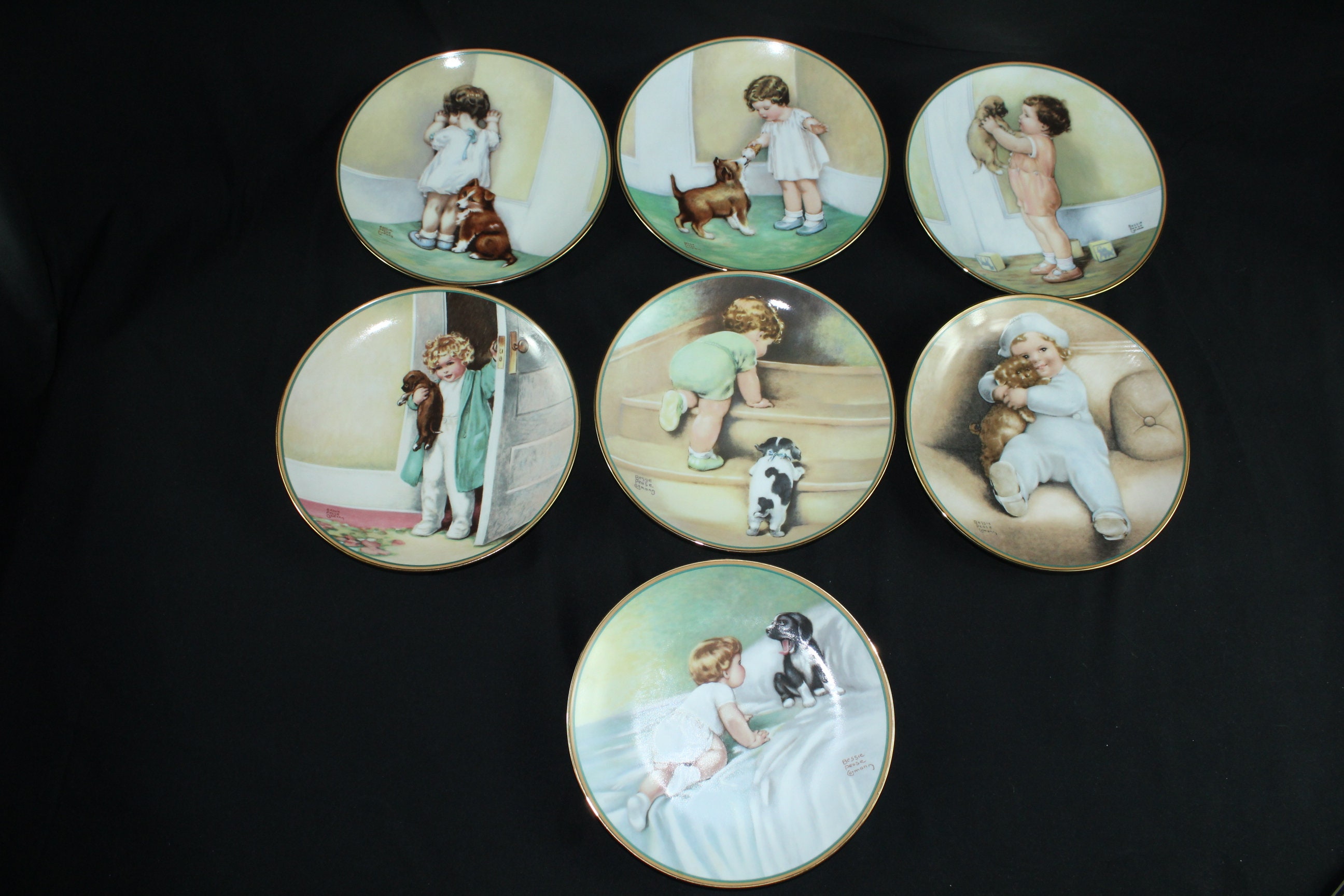 1985 Set of 7 Plates the Hamilton Collection a Etsy UK