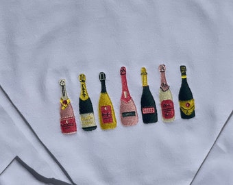 Champagne Bottles Crewneck | Celebrate in Style