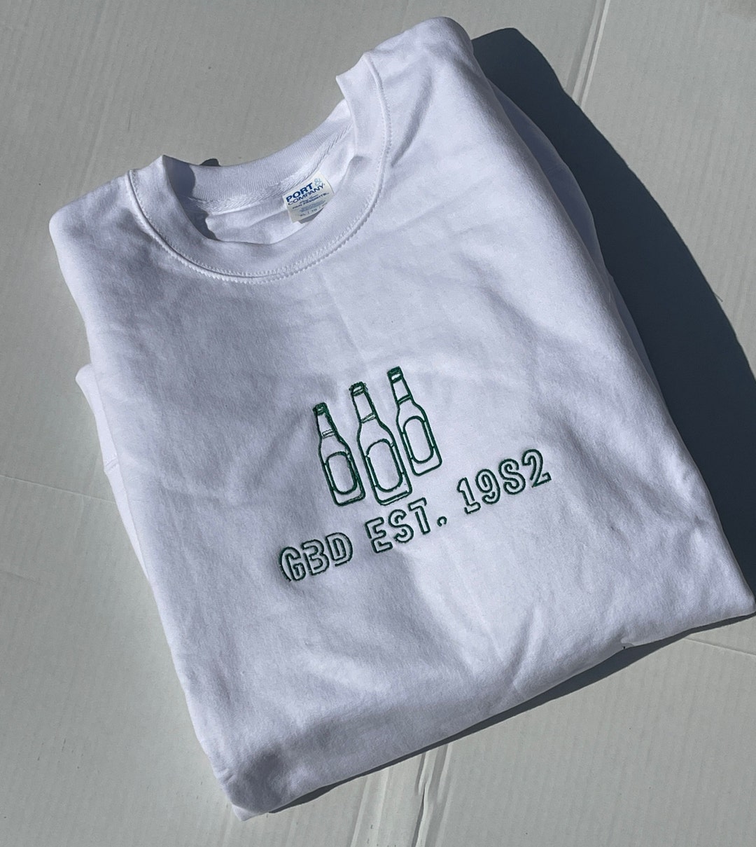 Green Beer Day Embroidered Crewneck Cheers to the Tradition Etsy