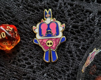 Culto del Pin de Esmalte del Cordero - Pin de Esmalte de Halloween - Brilla en la Oscuridad - Culto del Cordero - Pin de Esmalte - Vaporwave