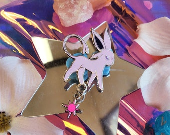 Espeon Esmalte Pin- Terrario Esmalte Pin - Pokemon - - Eeveelution - Pin de Esmalte - Vaporwave