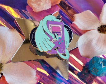 Pin de esmalte Lugia- Pin de esmalte de terrario - Pokemon - Pin de esmalte - Vaporwave