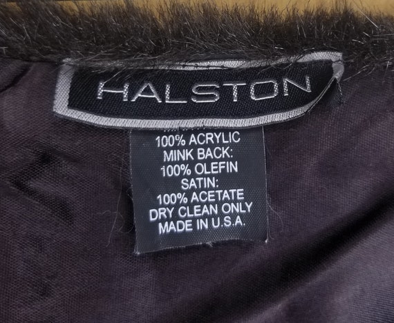 Genuine Vintage Halston - Faux Fur Stole - 1990's - image 1