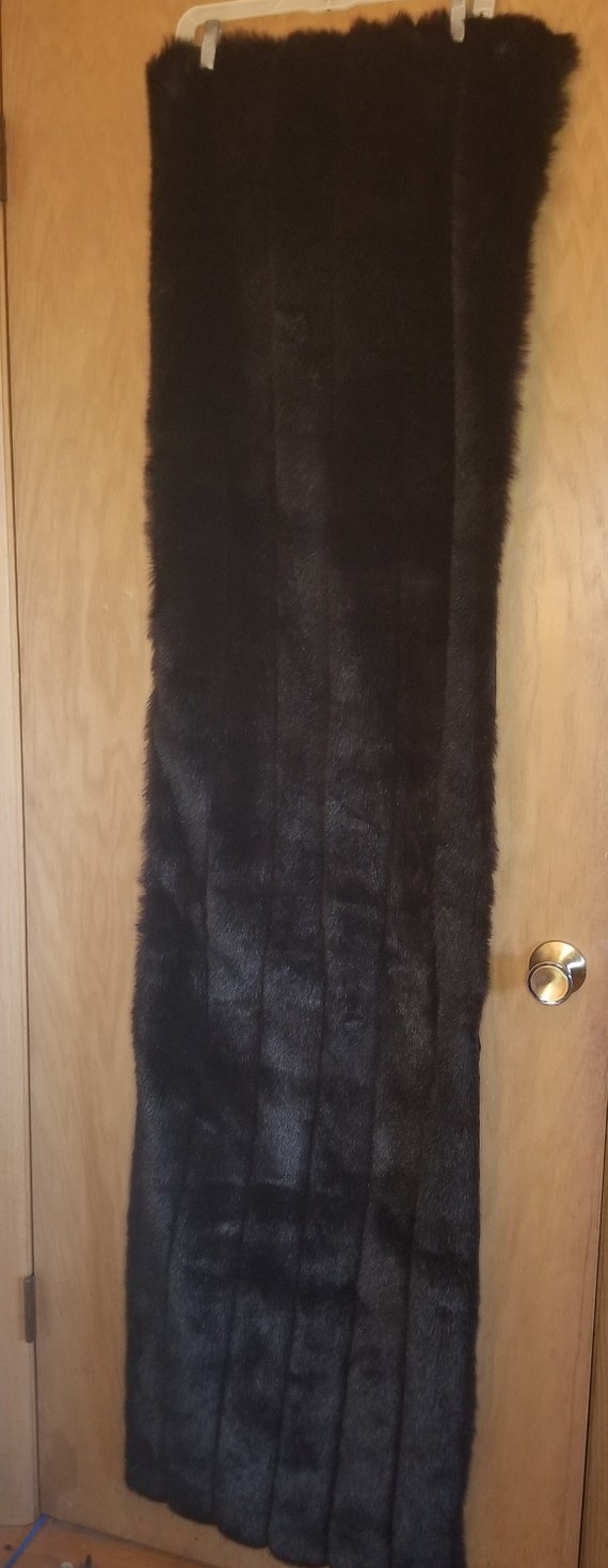 Genuine Vintage Halston - Faux Fur Stole - 1990's - image 3