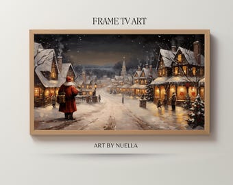 Christmas Frame Tv Art, Samsung Christmas Frame Tv, Frame Tv, Christmas Art, Home Decor Home Improvement, Screensaver, Digital Download