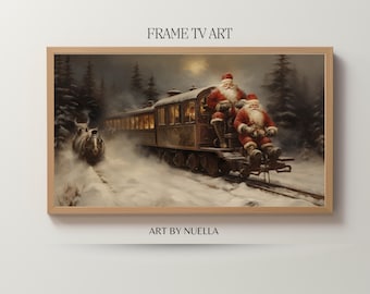 Samsung Frame Tv Art, Christmas Frame Tv Art, Christmas Art, Holiday Art, Frame Tv, Home improvement, Christmas