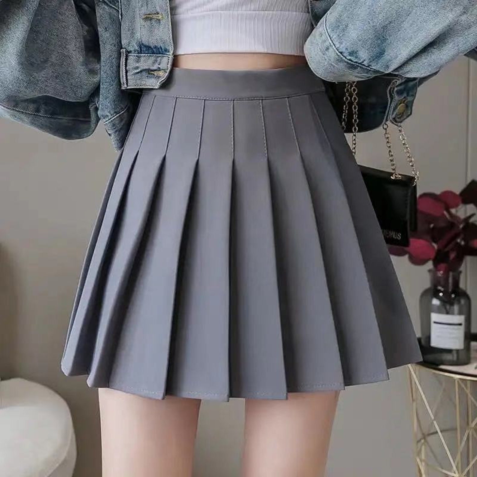 Student School Uniform Short Skirt Etsy