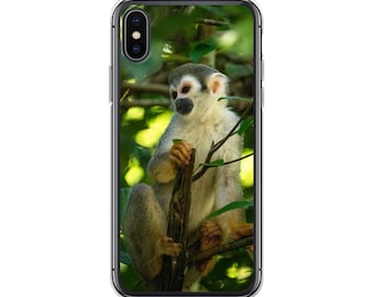 Squirrel Monkey iPhone Case: Animal Print Protective Phone Cover