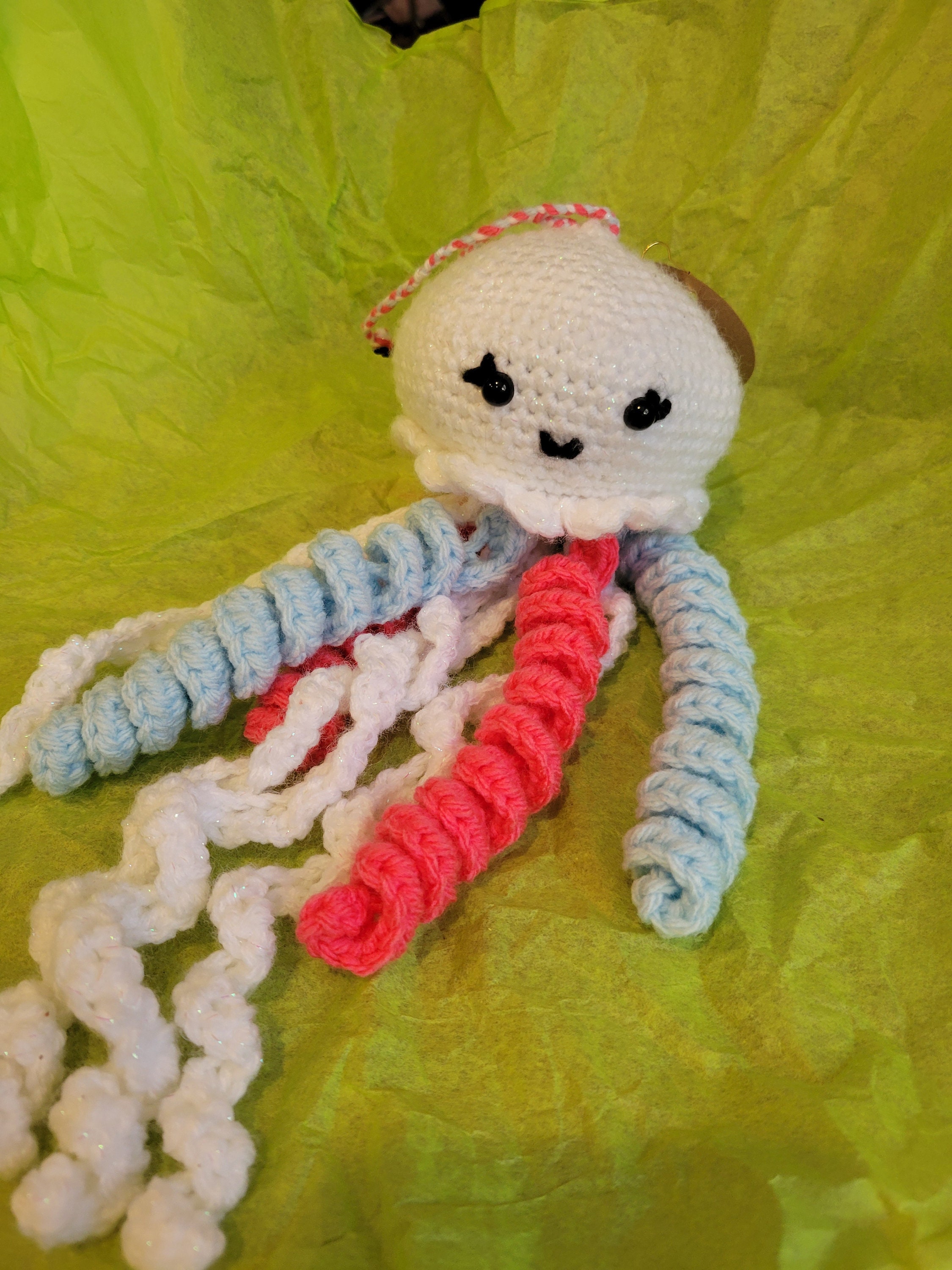 Crochet Jellyfish Plush Etsy